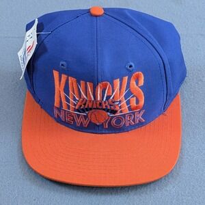 Vintage 90s New York Knicks AJD Snapback Hat NBA Green Undervisor Tags